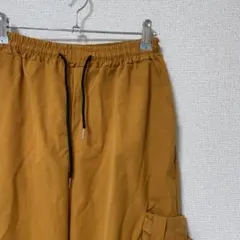 カーゴパンツ イエロー　サイドポケット付き