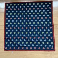 花柄 ネイビー 風呂敷　いせ辰　　　綿100%