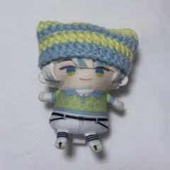 にじぱぺっと にじぱぺ 猫耳ニット帽 ぬい帽子 水色✖️黄色