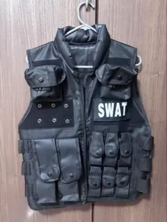 SWAT コスプレ ベスト ブラック