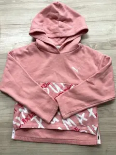 PUMA ピンク スウェットパーカー 120