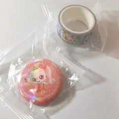 【匿名配送】くら寿司　ティニピン　缶バッジ（アマピン）・マスキングテープ　計2点