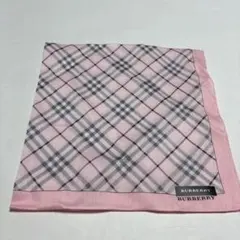 BURBERRY ハンカチ ピンク チェック柄
