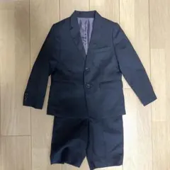 COMME CA ISM ブラック スーツセット 短パン120Aコムサ