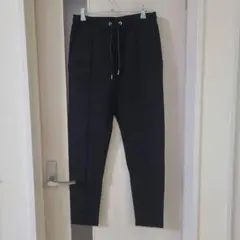 厚手ジャージーサルエルパンツBK