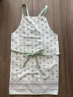 ミントグリーン 小花柄 エプロンのサムネイル