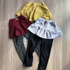 ブランシェス　裏起毛　レギンス　スカッツ　スカート130