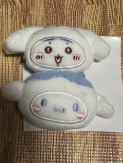 サンリオ×ちいかわ　シークレットヘアクリップ　シナモロール　ハチワレ