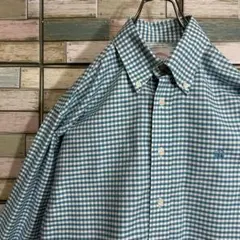 ブルックスブラザーズ　長袖　BDシャツ ワンポイント刺繍ロゴ　1818 チェックのサムネイル