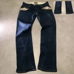 Y2K FRONT BACK ZIP GIMMICK DENIM M 00s