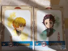 鬼滅の刃 一番くじ 竈門炭治郎 我妻善逸 F賞 台紙付きミニポスター