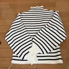 『最終価格』オリーブデオリーブ PBTボトルネックニット ボーダー