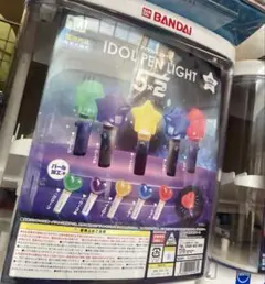 【3点セット】アイドルペンライト ガチャ 嵐カラー 青 赤 紫 星 ハート