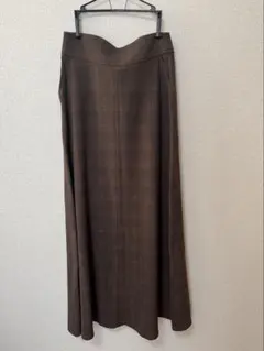 SLOBE iENA チェックロングスカート