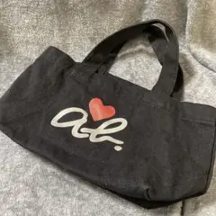 アニエスベー ミニトートバッグ ブラック ビックロゴ