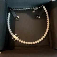 CHANEL パールネックレス ココマーク シルバー金具のサムネイル