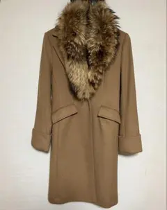BARNEYS NEW YORK ロングコート ベージュ ウール90 入手困難 - メルカリ