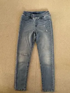 GU ライトブルー スキニージーンズ　130㎝