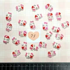 73.ハローキティネイルパーツ❤デコパーツセット