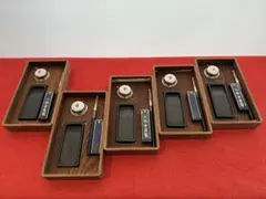 木製 硯箱 筆・墨付き 収納式