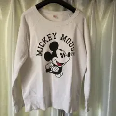 ユニクロUTミッキーマウス スウェットトレーナー　ホワイト　XLサイズ