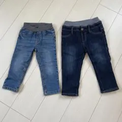 2枚セット☆ベビー キッズ デニム 90センチ