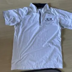 OAKLEY ゴルフウェア ハーフジップ 半袖シャツ ホワイト XXLのサムネイル