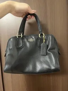 マルベリーさん専用COACH コーチ レザー トートバッグ 黒 ゴールド金具 マルベリーさん専用COACH コーチ レザー トートバッグ 黒 ゴールド金具
