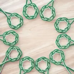水引パーツ 緑