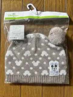 ミッキーマウス柄 ベビー帽子 40-42cm