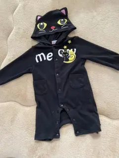 黒猫　ロンパース　なりきり　コスプレ　ブラック　サイズ 70