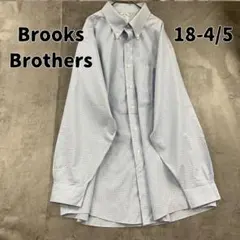 ブルックスブラザーズ 水色 シャツ ボタンダウン チェック 長袖【9681】