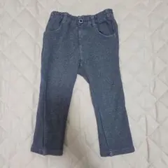 【記名なし】グレー ロングパンツ 車の刺繍付き