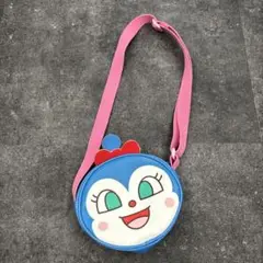 キャラクターショルダーバッグ 青 ピンク