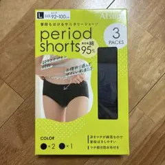 新品未使用Atsugi サニタリーショーツ 3枚組 Lサイズ