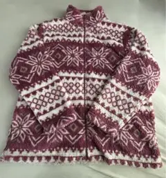 ホワイト フリースジャケット