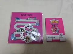 サンリオ oliveyoung POPUP 特典 ステッカー 絆創膏　韓国