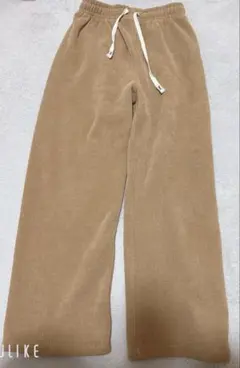 WAYSWILL じまちゃん 裏起毛ニットワイドパンツ コーデュロイ モカ M