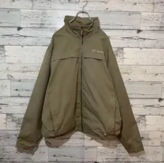 コロンビア　刺繍ワンポイントロゴ　人気L ナイロンジャケット　希少