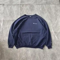 90s Champion チャンピオン スクリプトロゴ XXL ネイビー メキ製のサムネイル