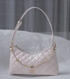 Darich キルティングチェーンハンドミニバッグ ピンク