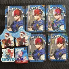 轟焦凍 最強ジャンプ ヒロアカ 付録 ステッカー クリスマス 特典 カード