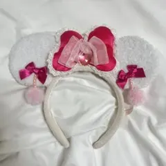 ディズニー カチューシャ ピンク イヤリング