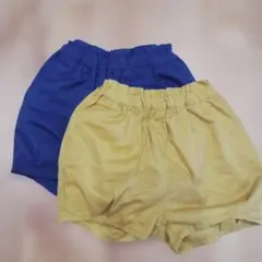 サマンサモスモス ラゴーム 青と黄色ズボン2枚セット