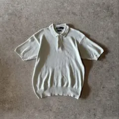 90s ラルフローレン 半袖ニットポロシャツ 綿100% ポニー刺繍