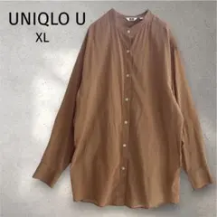 美品✨ユニクロU シアーバンドカラーシャツXLのサムネイル