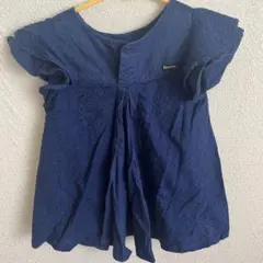 Breeze ネイビー フリル袖 トップス