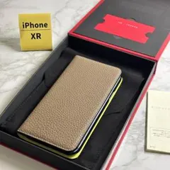 箱付 ボナベンチュラ iPhone15Proケース 手帳型 グレージュ サクラ