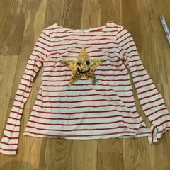 gap ロンt 長袖　tシャツ　カットソー　スパンコール