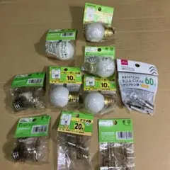 白熱電球 まとめ売り ベビーボール球 クリプトン球 ナツメ球 全額寄付設定ですのサムネイル